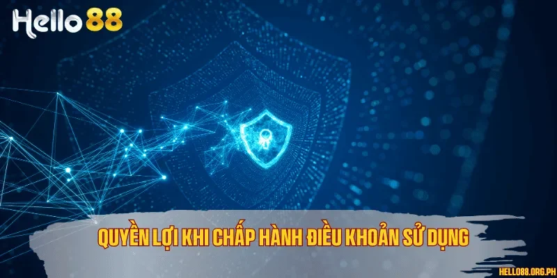 Quyền lợi khi chấp hành điều khoản sử dụng
