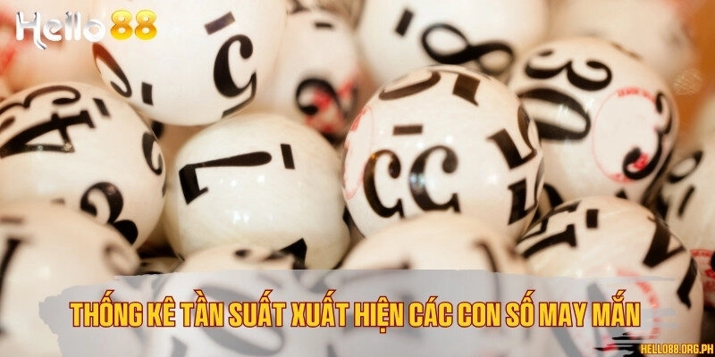 Thống kê tần suất xuất hiện các con số may mắn 